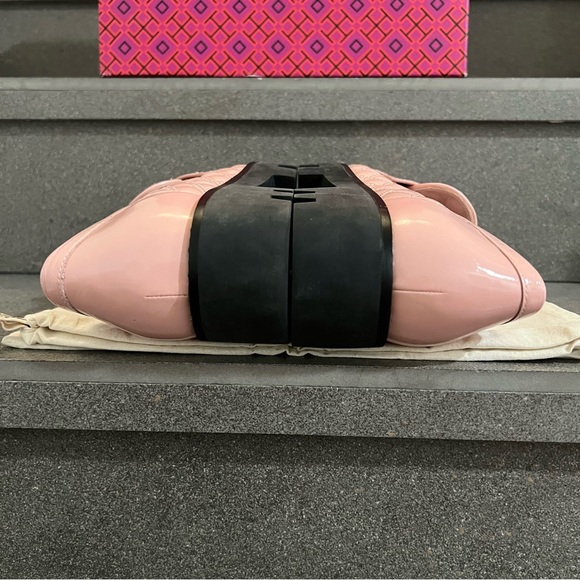 Tory Burch Mini Everly Chunky Quilted Patent Loafer in Rose Sachet, Size 11, NEW - Picture 14 of 17